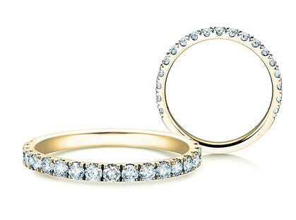 Verlobungsring Dusk in 18K Gelbgold mit Diamanten 0,55ct G/SI