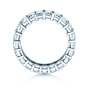 Verlobungsring Emerald Cut Eternity in 9K Weißgold mit Labordiamanten 2,00ct E/VS