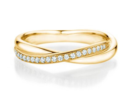 Verlobungsring Forever Us Diamonds in 18K Gelbgold mit Diamanten 0,20ct G/SI