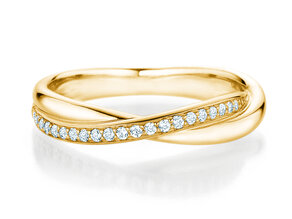 Verlobungsring Forever Us Diamonds in 18K Gelbgold mit Diamanten 0,20ct G/SI