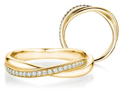 Verlobungsring Forever Us Diamonds in 18K Gelbgold mit Diamanten 0,20ct G/SI