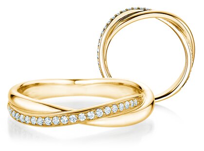 Verlobungsring Forever Us Diamonds in 9K Gelbgold mit Diamanten 0,20ct G/SI