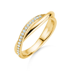 Verlobungsring Forever Us Diamonds in 18K Gelbgold mit Diamanten 0,20ct G/SI