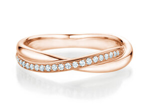 Verlobungsring Forever Us Diamonds in 18K Roségold mit Diamanten 0,20ct G/SI