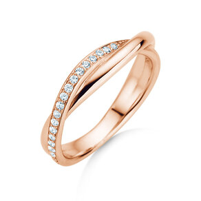 Verlobungsring Forever Us Diamonds in 18K Roségold mit Diamanten 0,20ct G/SI