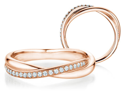 Verlobungsring Forever Us Diamonds in 18K Roségold mit Diamanten 0,20ct G/SI