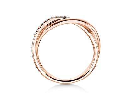 Verlobungsring Forever Us Diamonds in 18K Roségold mit Diamanten 0,20ct G/SI