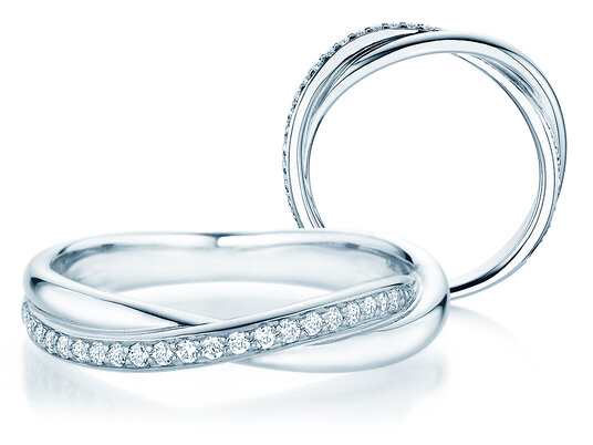 Verlobungsring Forever Us Diamonds in 14K Weißgold mit Diamanten 0,20ct G/SI