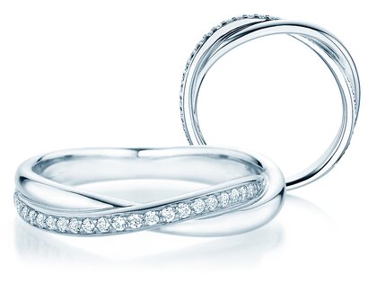 Verlobungsring Forever Us Diamonds in 14K Weißgold mit Diamanten 0,20ct G/SI