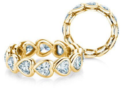 Verlobungsring Full of Hearts in 9K Gelbgold mit Diamanten 1,28ct G/SI