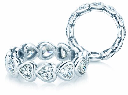 Verlobungsring Full of Hearts in Platin 950/- mit Diamanten 3,00ct G/SI