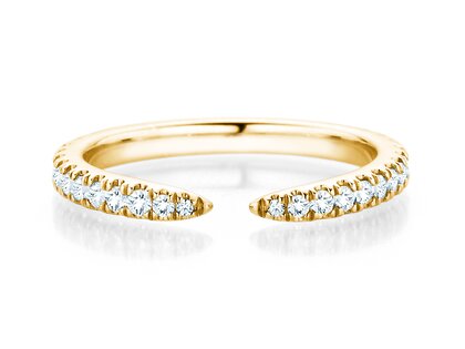 Verlobungsring Peak in 14K Gelbgold mit Diamanten 0,36ct G/SI