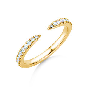 Verlobungsring Peak in 14K Gelbgold mit Diamanten 0,36ct G/SI