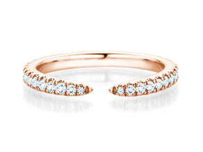 Verlobungsring Peak in 18K Roségold mit Diamanten 0,36ct G/SI