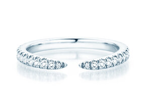 Verlobungsring Peak in 14K Weißgold mit Diamanten 0,36ct G/SI