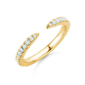 Verlobungsring Peak in 14K Gelbgold mit Diamanten 0,44ct G/SI