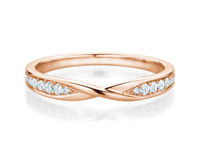 Verlobungsring Spin Diamonds in 14K Roségold mit Diamanten 0,21ct G/SI