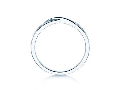 Verlobungsring Spin Diamonds in 14K Weißgold mit Diamanten 0,21ct G/SI