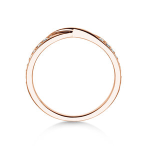 Verlobungsring Spin Diamonds in 14K Roségold mit Diamanten 0,21ct G/SI