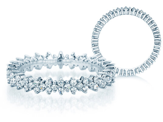 Verlobungsring Stardust  in 14K Weißgold mit Diamanten 0,78ct G/SI