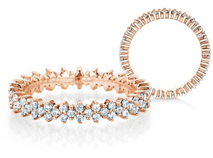 Verlobungsring Stardust  in 14K Roségold mit Diamanten 0,78ct G/SI