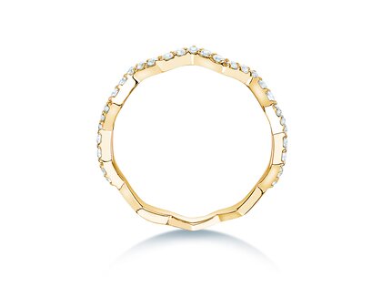 Verlobungsring Tide in 14K Gelbgold mit Diamanten 0,29ct G/SI