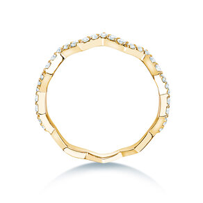Verlobungsring Tide in 14K Gelbgold mit Diamanten 0,29ct G/SI