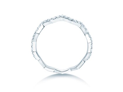 Verlobungsring Tide in 9K Weißgold mit Diamanten 0,29ct G/SI