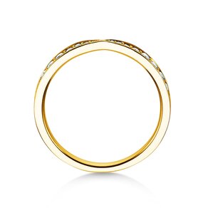 Verlobungsring V-Eternity in 14K Gelbgold mit Diamanten 0,30ct G/SI