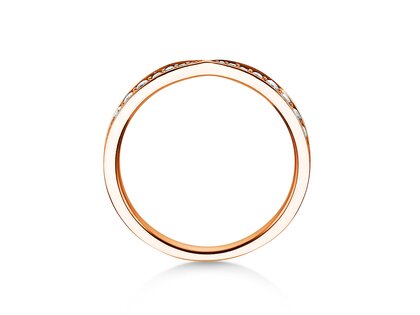 Verlobungsring V-Eternity in 18K Roségold mit Diamanten 0,30ct G/SI