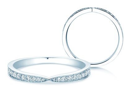 Verlobungsring V-Eternity in Platin