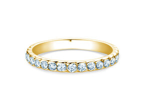 Verlobungsring Wave in 14K Gelbgold mit Diamanten 0,57ct G/SI