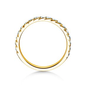 Verlobungsring Wave in 14K Gelbgold mit Diamanten 0,57ct G/SI