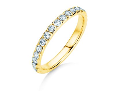 Verlobungsring Wave in 14K Gelbgold mit Diamanten 0,57ct G/SI