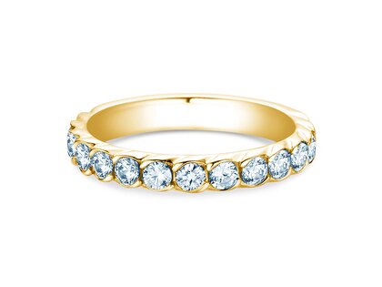 Verlobungsring Wave in 14K Gelbgold mit Diamanten 1,30ct G/SI