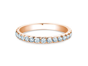 Verlobungsring Wave in 14K Roségold mit Diamanten 0,57ct G/SI