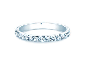 Verlobungsring Wave in 14K Weißgold mit Diamanten 0,57ct G/SI