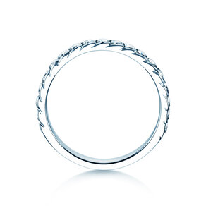 Verlobungsring Wave in 14K Weißgold mit Diamanten 0,57ct G/SI