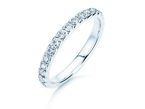 Verlobungsring Wave in 14K Weißgold mit Diamanten 0,57ct G/SI