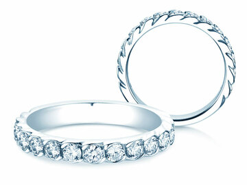Verlobungsring Wave mit Diamanten
