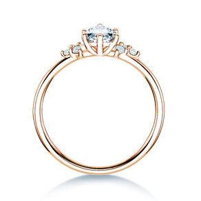 Verlobungsring Blossom Marquise in 9K Roségold mit Labordiamanten 0,58ct E/VS