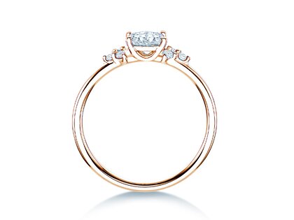 Verlobungsring Blossom Oval in Roségold