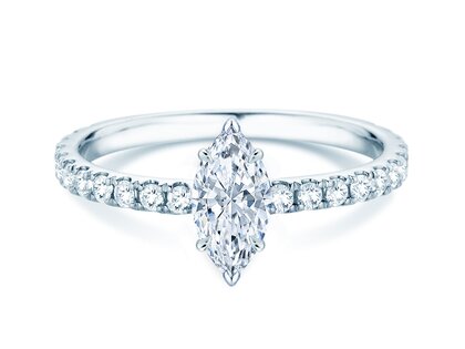 Verlobungsring Classic 4 Marquise Pavé