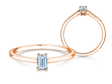 Verlobungsring Emerald Cross Labordiamant