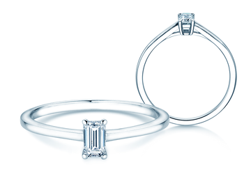 Verlobungsring Emerald Cross Labordiamant