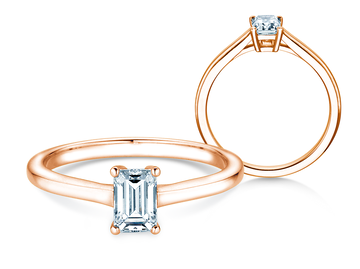 Verlobungsring Emerald Cross Labordiamant