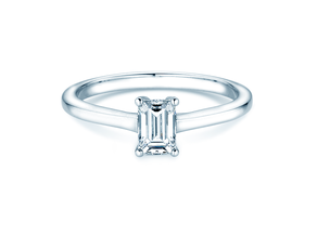 Verlobungsring Emerald Cross in 9K Weißgold mit Labordiamant 1,00ct E/VS