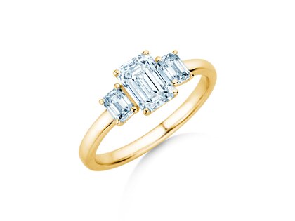 Verlobungsring Emerald Eden in 9K Gelbgold mit Labordiamanten 0,46ct E/VS