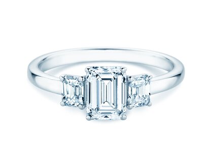 Verlobungsring Emerald Eden in 9K Weißgold mit Labordiamanten 0,46ct E/VS