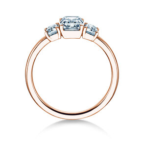 Verlobungsring Emerald Eden in 14K Roségold mit Diamanten 0,74ct G/VS